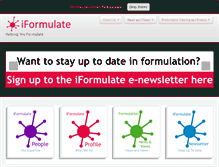Tablet Screenshot of iformulate.biz